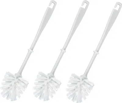 Produktbild von WC-Bürste mit Kunststoffstiel Weiß 3er Set