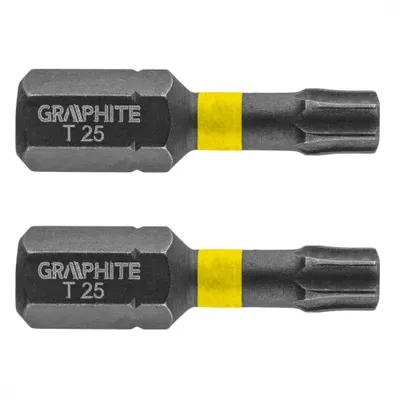 Obrázok produktu pre GRAPHITE Rázové bity TX25 x 25 mm, 2 ks.