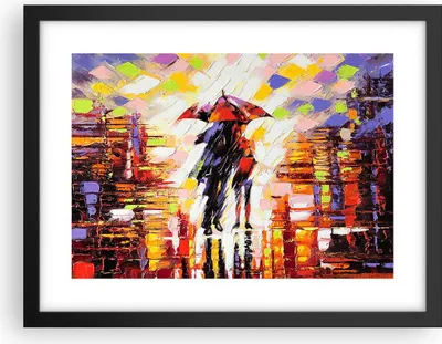 Produktbild von Gerahmtes Poster - Schwarzer Rahmen - gehen liebhaber - 40x30 cm - Wand Bild - Wanddeko - Wandbilder - Kunstposter - Wandposter - Bilderrahmen - Bilder - Kunstdruck - Wandbild - P2BAA40x30-3527