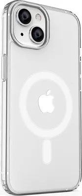 Image de Housse silicone CARNEVAL SNAP pour iPhone 14 avec MagSafe - blanc