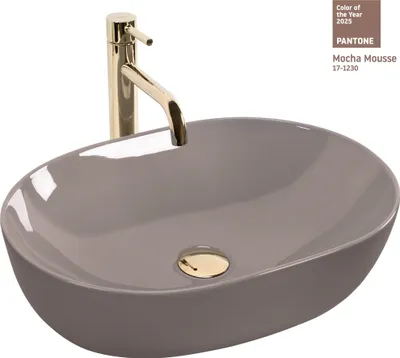 Immagine prodotto di Lavabo da Appoggio Rea Lisa Beige Shiny
