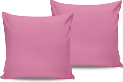 Immagine prodotto di L'Essentiel Linge de Maison, Rosa, Set di federe (2 pezzi) (FR), Rosa, 100% COTONE RANFORCE, 60 x 60 cm