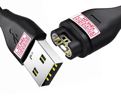 Produktbild von USB typ-A Ladekabel Ladegerät USB 2.0 kabel kompatibel für Garmin Venu / Venu Sq