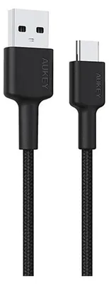 Immagine prodotto di Cavo di collegamento da USB a Lightning Aukey CB-CD30 Nero 90 cm