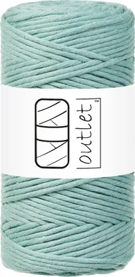 Produktbild von Wasserblau Baumwoll-Makramee-Kordel 3mm 100m OUTLET