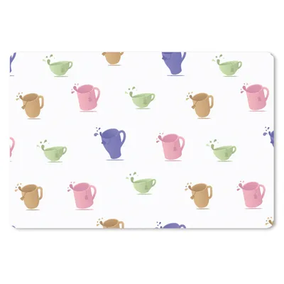 Produktbild von MuchoWow® Mauspad Mousepad Muster - Tee - Teetasse 27x18 cm - Mousepads - Maus Mat - Pad - Mausunterlage - Büroartikel - Desk Matten