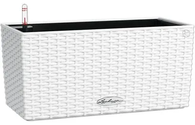 Obrázek produktu pro LECHUZA BALCONERA Cottage 40, Ozdobný truhlík, Volně stojící, Recyklovaný plast, Bílá, Obdélník, Vnitřní/venkovní