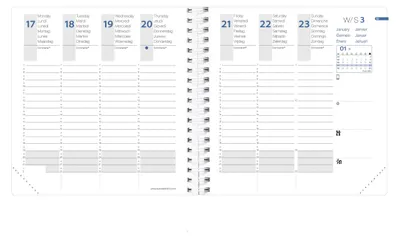 Produktbild von Quo Vadis Kalender-Einlage Time & Life ML Medium 2024: Einlage Terminkalender: Taschenformate