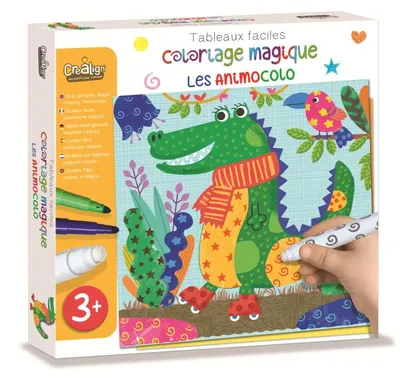 Image de Crealign Magic Coloriage Animaux - Jouets créatifs pour enfants