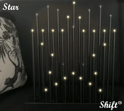 Zdjęcie produktu dla Żyrandol świąteczny LED SHIFT 33 x ciepłe białe diody LED czarny