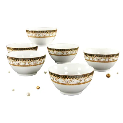 Obrázok produktu pre CreaTable, 15088, Majestosa čierna, misy na cereálie, 6 ks, porcelán