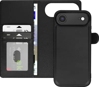 Image de Mayaxess, étui portefeuille 2 en 1 pour iPhone 17 Pro Max avec coque, noir