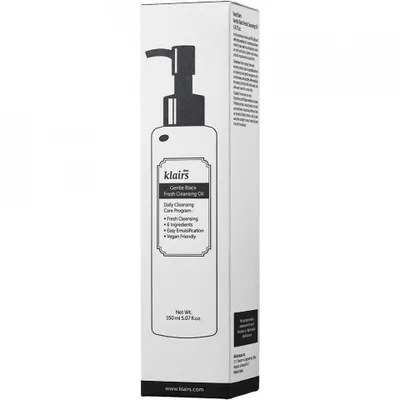 Obrázok produktu pre Klairs Jemný čistiaci olej Black Fresh