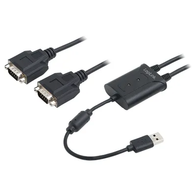 Immagine prodotto di Logilink Adapter USB 2.0 -> 2x Seriell 1.50m schwarz