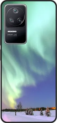 Produktbild von König Design Hülle kompatibel mit Xiaomi Poco F4 Kunststoff Soft Handyhülle - Handy Case Polarlichter