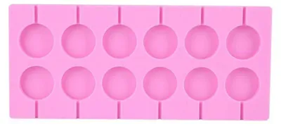 Productafbeelding van Siliconenmatrijzen voor snoep en chocolade, 12 ronde vormen, geschikt voor taarten, fondant, suikerwerk, koekjes, en doe-het-zelf projecten
