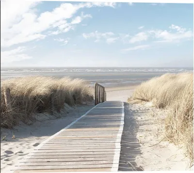 Produktbild von Wandbild - Blau - Beige - 40 x 50 cm - Dunes