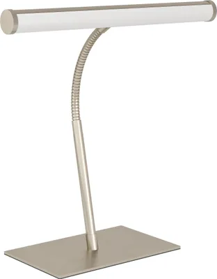 Image de Lampe de table EGLO LED Riccione, lampe de bureau à bras flexible, lampe de table de bureau à intensité variable tactile, lampe de chevet en métal, blanc chaud-blanc froid