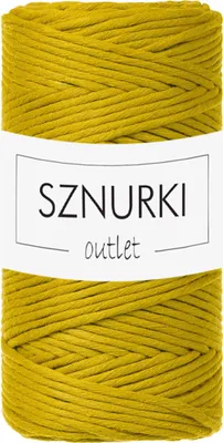 Produktbild von Würzig Gelb Baumwoll-Makramee-Kordel 3mm 100m OUTLET