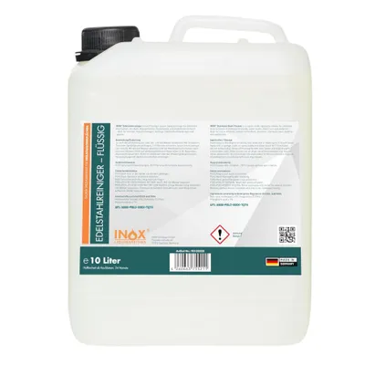 Produktbild von INOX® Edelstahlreiniger Flüssig, 10 Liter - Hochwirksamer Edelstahl Spezialreiniger für Küche & Haushalt