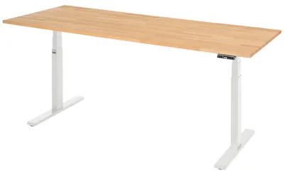 Produktbild von RAU Schreibtisch adlatus 100 2000x800x650-1300 B-Platte lgr