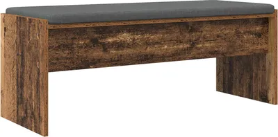 Obrázek produktu pro vidaXL Lavička do předsíně s polštářem, staré dřevo, 103 x 38 x 40 cm