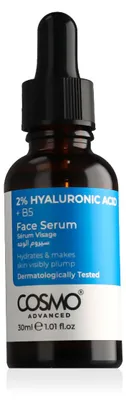Zdjęcie produktu dla COSMO ADVANCED Serum do twarzy z 2% kwasu hialuronowego i witaminą B5, 30 ml