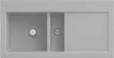 Produktbild von Villeroy & Boch Keramikspüle 677001SM, Subway 60 Einbauspüle - inkl.