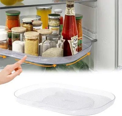 Produktbild von Transparglas Küchenschubladen mit Drehplatte, ideal für Küche, Esszimmer, Arbeitsplatte
