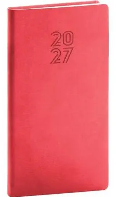 Produktbild von NOTIQUE Taschenkalender Aprint 2027, rot, 9 x 15,5 cm