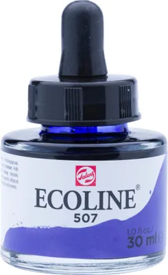 Image de Ecoline peinture à l'eau liquide bouteille 30 ml violet outremer 507