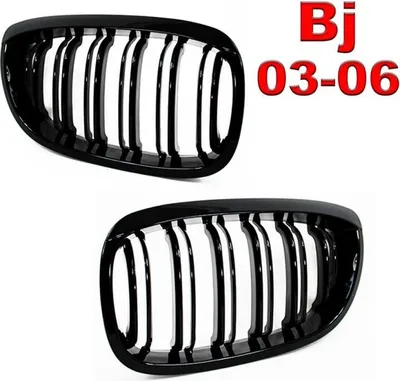Produktbild von Premium Sport Kühlergrill schwarz Doppelsteg passend für BMW E46 Cabrio Coupe 03-06
