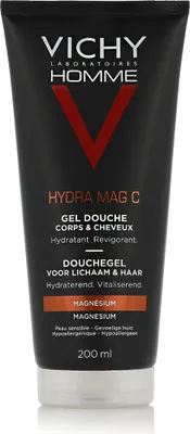 Obrázek produktu pro Vichy Homme Hydra Mag C Shower Gel Body & Hair 200 ml