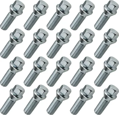 Immagine prodotto di 20x bullone ruota M15x1,25, lunghezza filettatura: 35 mm, collare conico, SW17