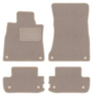 Immagine prodotto di Tappetini in moquette per Mercedes S W222 2013- (coupé) – set 4 pezzi, beige, su misura – Wielganizator LUX