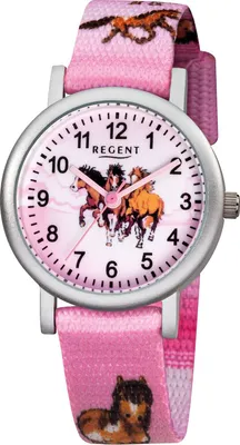 Produktbild von Regent F 729 Kinder-Armbanduhr Pferd