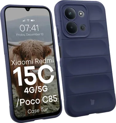 Produktbild von Robuste Handyhülle für Xiaomi Redmi 15C 4G / 5G / POCO C85 4G, Bizon Case Tur, Dunkelblau