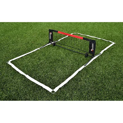 Produktbild von Precision Fußball Tennis Set Mini - Komplettes Trainingsnetz für draußen