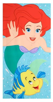 Image de Serviette de plage en microfibre Disney La Petite Sirène Ariel