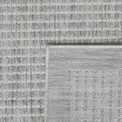 Produktbild von Outdoor Teppich Wetterfest Terrasse Balkon Garten Küchenteppich Einfarbiges Design Flachgewebe Sisal Look Waschbarer Teppich Verschiedene Große : 160 X 230 cm , Farbe : Grau