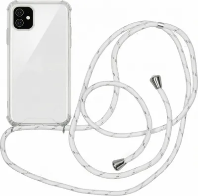 Produktbild von imoshion Backcover mit Band iPhone 11 - Weiß Silber