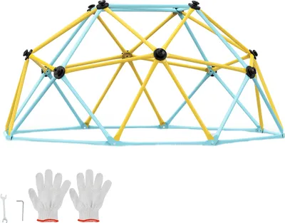 Obrázok produktu pre VEVOR lezecká kupola 1,80 m vysoká geometrická lezecká kupola hracie centrum pre deti od 3 do 9 rokov, nosnosť 272 kg, s držadlom na lezenie, záhradné hracie zariadenie