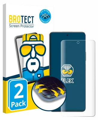 Produktbild von 2x BROTECT Fullscreen Schutzfolie für Huawei Enjoy 60 Pro Displayschutz Folie Fullcover Klar Transparent