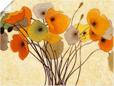 Produktbild von ARTland Poster Kürbismohn I Größe: 40x30 cm