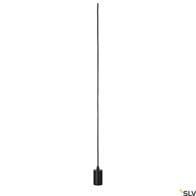 Produktbild von SLV 132690 FITU Pendelleuchte A60 rund schwarz 5m Kabel mit offenem Kabelende max. 60W