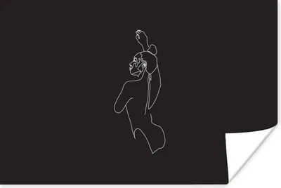 Produktbild von MuchoWow® Poster Ballett - Frau - Linienkunst 120x80 cm - Bilder