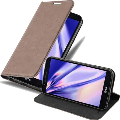 Obrázek produktu pro Cadorabo Case for LG STYLUS 3 Protective Case in Brown Pouzdro na mobilní telefon s magnetickým zavíráním