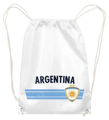 Produktbild von Fan Turnbeutel Länder WM EM Deutschland Italien Spanien England Frankreich Portugal Kroatien USA Brasilien Fußball Stadion Public Viewing: Argentinien Land wählen: Argentinien