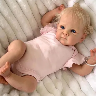 Produktbild von Reborn Babypuppe realistisch, 45,7 cm, Silikon, für Sammler