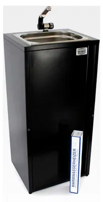 Produktbild von Mobiles Handwaschbecken 19 Liter mit Heizstab 75W für Verkaufsstände und Imbisse